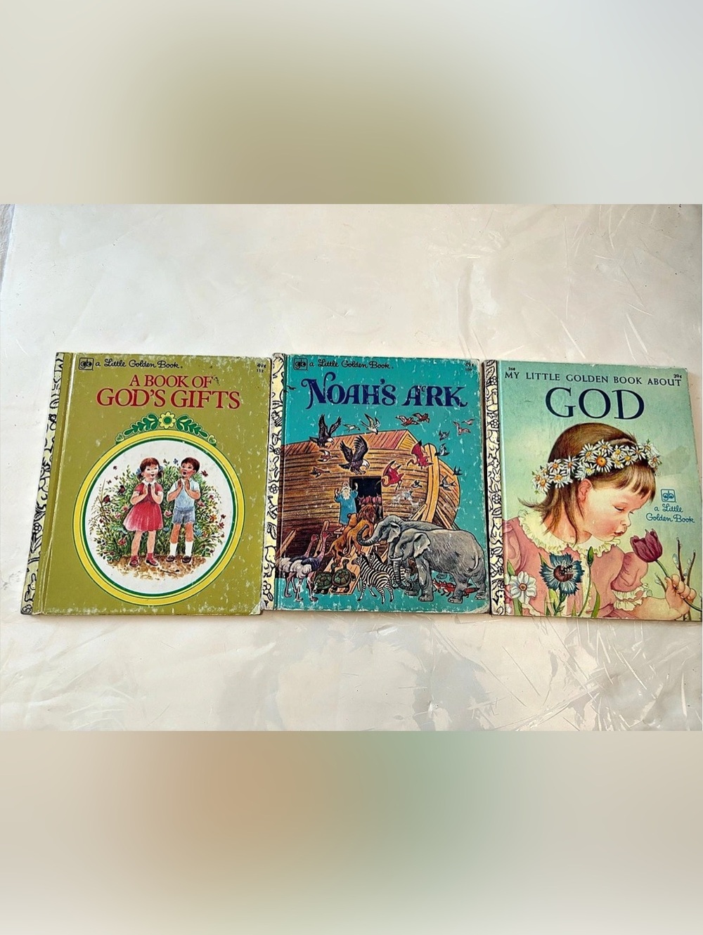 Golden Books God's Gifts, Noah's Ark, and God children's books Vintage